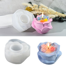 Load image into Gallery viewer, Flower Silicone Candle Mold 3D Rose Flower Craft Making Plaster Epoxy Resin Vase Casting Molds Home Decor