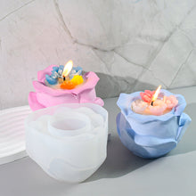 Load image into Gallery viewer, Flower Silicone Candle Mold 3D Rose Flower Craft Making Plaster Epoxy Resin Vase Casting Molds Home Decor