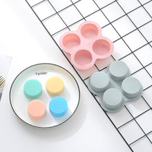 Load image into Gallery viewer, Air Fryer Egg Mold Round Shape Eggs Mold 4 Cavity Non-Stick Silicone Air Fryer Egg Pan Egg Steamer Cooking Mold Fried Egg Tool