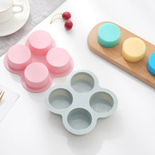 Load image into Gallery viewer, Air Fryer Egg Mold Round Shape Eggs Mold 4 Cavity Non-Stick Silicone Air Fryer Egg Pan Egg Steamer Cooking Mold Fried Egg Tool