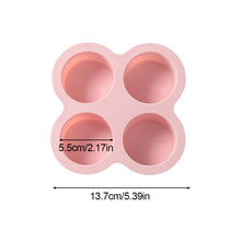 Load image into Gallery viewer, Air Fryer Egg Mold Round Shape Eggs Mold 4 Cavity Non-Stick Silicone Air Fryer Egg Pan Egg Steamer Cooking Mold Fried Egg Tool