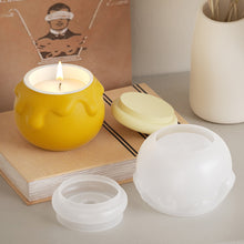 Load image into Gallery viewer, DIY Honey Jar Silicone Candle Mold Gypsum Cement Concrete Mold DIY Epoxy Resin Mold Handmade Jewelry Storage Box Home Decoration