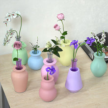 Load image into Gallery viewer, Round Hydroponic Gypsum Mould DIY Hydroponics Test Tube Vase Silicone Mold Plant Vase Cement Resin Mold Decor