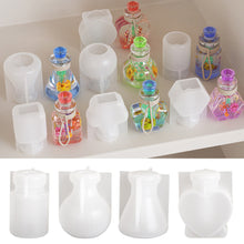Load image into Gallery viewer, Wishing Bottle Clay Silicone Molds Handmade Quick Sand Bottles Epoxy Resin Mould Fragrance Necklace Keyring Keychain Gypsum Mold