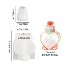 Load image into Gallery viewer, Wishing Bottle Clay Silicone Molds Handmade Quick Sand Bottles Epoxy Resin Mould Fragrance Necklace Keyring Keychain Gypsum Mold