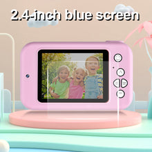 Load image into Gallery viewer, Y2 1080P Kids Digital Camera 2.4 Inch IPS Screen with Neck Strap Single Lens Mini Digital Camera Camcorder Birthday Christmas Gift