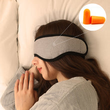 Load image into Gallery viewer, Sleep Mask Blackout For Relaxing Plush Blindfold Cotton Sleeping Blindfold For Men Women Anti-noise Earmuff