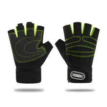 Load image into Gallery viewer, 1Pair Half Finger Fitness Gloves With Wrist Guard Non-Slip Breathable Cycling Gloves Sports Training Equipment
