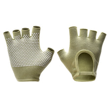 Load image into Gallery viewer, 1Pair Women's Half-Finger Bare Back Yoga Gloves Non-Slip Breathable Fitness Cycling Pilates Cotton Gloves