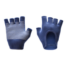 Load image into Gallery viewer, 1Pair Women's Half-Finger Bare Back Yoga Gloves Non-Slip Breathable Fitness Cycling Pilates Cotton Gloves
