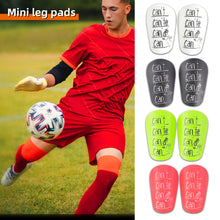 Load image into Gallery viewer, 1Pair Can't Pattern Professional Football Shin Guard PU Thick Anti-Collision And Shock-Absorbing Insert Board Sports Protective Supplies