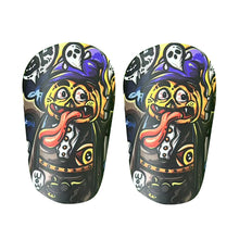 Load image into Gallery viewer, 1Pair Professional Football Mini Shin Pads Anti-Collision Shock-Absorbing Thickened Legguard Football Training Supplies-Tongue/Clown
