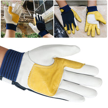 Load image into Gallery viewer, 1Pair Safety Work Gloves Builder Gloves Gardening Gloves Light-Duty Mechanic Gloves Imitation Sheepskin for Men Women