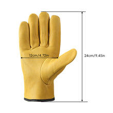 Load image into Gallery viewer, Work Gloves Soft Sheepskin Leather Driver Hunting Driving Farm Garden Welding Security Protection Safety Mechanic Glove