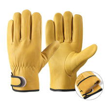 Load image into Gallery viewer, Work Gloves Soft Sheepskin Leather Driver Hunting Driving Farm Garden Welding Security Protection Safety Mechanic Glove