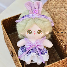 Load image into Gallery viewer, 20CM Cotton Doll Rompers Cartoon Plush Doll Replacement Outfit Princess Dress Playing House Accessories Mini Clothes