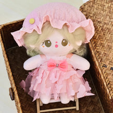 Load image into Gallery viewer, 20CM Cotton Doll Rompers Cartoon Plush Doll Replacement Outfit Princess Dress Playing House Accessories Mini Clothes