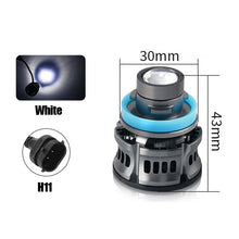 Load image into Gallery viewer, 12V H7 H11 H8 H9 9006 HB4 Car Lens Headlight Led Fog Light Bulb LED Fog Lamp White Yellow Ice Blue Turbo Fog Light