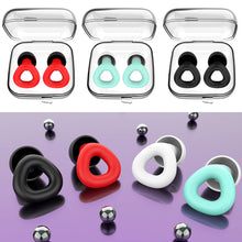 Load image into Gallery viewer, Noise Reduction Sound Insulation Silicone Earplugs for Business Trips Travel Portable Sleep Washable Soundproof Earplugs