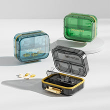 Load image into Gallery viewer, Portable Waterproof Sealed Medicine Box Pills Transparent Medicine Box Pill Tablet Storage Box Medicine Storage Box