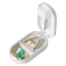 Load image into Gallery viewer, 3 in 1 Pills Splitters Cutter Portable Medicine Box Creative Mini Storage Box Pill Tablet Pill Cutter Medicine Storage Box