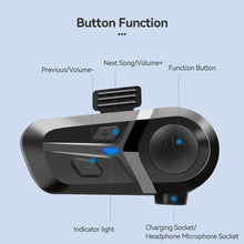 Load image into Gallery viewer, Motorcycle Helmet Headset Wireless Hands-free Call Phone Earphone Music Player Bluetooth 5.3 Waterproof for Motor Helmet Motorcycle Riding