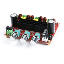 Load image into Gallery viewer, 2*50W+100W Dual TPA3116D2 Power Subwoofer 2.1 Channel Amplifier Board TPA3116 Bluetooth 5.0 Audio Stereo equalizer AUX Amp