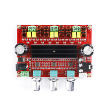 Load image into Gallery viewer, 2*50W+100W Dual TPA3116D2 Power Subwoofer 2.1 Channel Amplifier Board TPA3116 Bluetooth 5.0 Audio Stereo equalizer AUX Amp
