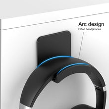 Load image into Gallery viewer, Universal Headphone Stand Adhensive Plastic Wall Mount Hanger Under Desk Headset Rack Holder Support For Gaming Earphone Bracket