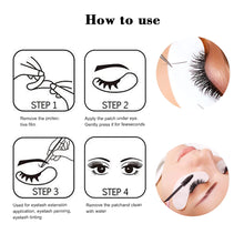 Load image into Gallery viewer, 50/100pairs Eye Patches Eyelash Extension Under Eyelashes Fake Lashes Stickers Lash Extension Patches for Building Eyelid