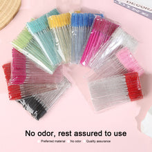 Load image into Gallery viewer, 50pcs Disposable Eyelash Brushes Extension Crystal Eyebrow Brush Mascara Wand Eye Lashes Cosmetic Tool Set Makeup Beauty