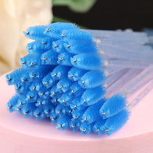 Load image into Gallery viewer, 50pcs Disposable Eyelash Brushes Extension Crystal Eyebrow Brush Mascara Wand Eye Lashes Cosmetic Tool Set Makeup Beauty