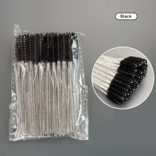 Load image into Gallery viewer, 50pcs Disposable Eyelash Brushes Extension Crystal Eyebrow Brush Mascara Wand Eye Lashes Cosmetic Tool Set Makeup Beauty