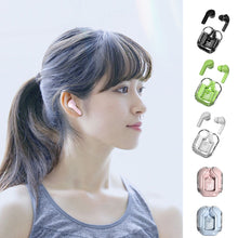 Load image into Gallery viewer, Transparent Wireless Bluetooth Earbud Noise Canceling Stereo Headphone with Digital Display Charging Case Waterproof Gaming