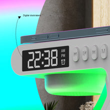 Load image into Gallery viewer, Multifunction Wireless Charger Stand Bluetooth 5.0 Speaker FM TF RGB Night Light Fast Charging Station for iPhone Samsung Xiaomi