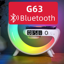 Load image into Gallery viewer, Multifunction Wireless Charger Stand Bluetooth 5.0 Speaker FM TF RGB Night Light Fast Charging Station for iPhone Samsung Xiaomi