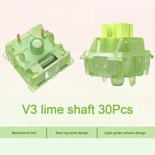 Load image into Gallery viewer, Silent Peach V3 Switch Lubed Silent Lemon V3 Switches Mechanical Keyboard Linear Tactile 5Pin Hot swap PA66 Pre Lubed POM