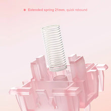 Load image into Gallery viewer, Silent Peach V3 Switch Lubed Silent Lemon V3 Switches Mechanical Keyboard Linear Tactile 5Pin Hot swap PA66 Pre Lubed POM