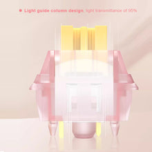 Load image into Gallery viewer, Silent Peach V3 Switch Lubed Silent Lemon V3 Switches Mechanical Keyboard Linear Tactile 5Pin Hot swap PA66 Pre Lubed POM