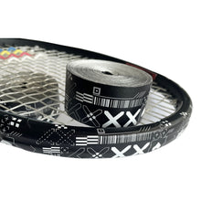 Load image into Gallery viewer, 1 Roll 5M*3.5CM Printed Tennis Racket Head Sticker Anti-Scratch Wear Resistance Tennis Racket Frame PU Protection Sticker