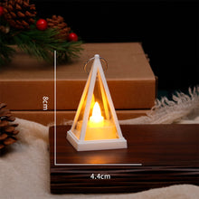 Load image into Gallery viewer, 1PC LED Artificial Electronic Candle Light Plastic Retro Triangle Atmosphere Light For Outdoor Camping Holiday Decoration Table Decoration