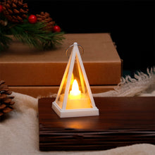 Load image into Gallery viewer, 1PC LED Artificial Electronic Candle Light Plastic Retro Triangle Atmosphere Light For Outdoor Camping Holiday Decoration Table Decoration