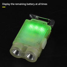Load image into Gallery viewer, 1PCOutdoor Multi-Function Hat Clip Light LED SMD Dual Light Source Keychain Light With Bottle Opener Portable Magnetic Work Light
