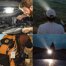 Load image into Gallery viewer, 1PCOutdoor Multi-Function Hat Clip Light LED SMD Dual Light Source Keychain Light With Bottle Opener Portable Magnetic Work Light