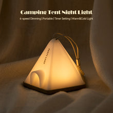 Load image into Gallery viewer, Portable Camping Tent Night Light 6 Lighting Modes Multi-Functional Indoor Warm Light Table Lamp Atmosphere Light With Timing Function