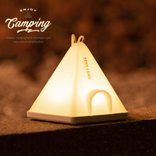 Load image into Gallery viewer, Portable Camping Tent Night Light 6 Lighting Modes Multi-Functional Indoor Warm Light Table Lamp Atmosphere Light With Timing Function