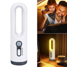 Load image into Gallery viewer, Multifunctional Human Sensing Night Light Outdoor Camping Hiking Portable Emergency LED Flashlight USB Charging