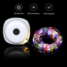 Load image into Gallery viewer, 10M Portable LED Light Strip USB Charging Suspended Tapeline RGB Atmosphere Light For Outdoor Camping Canopy