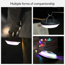 Load image into Gallery viewer, 10M Portable LED Light Strip USB Charging Suspended Tapeline RGB Atmosphere Light For Outdoor Camping Canopy