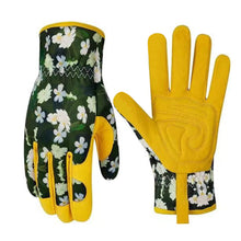 Load image into Gallery viewer, 1Pair Microfiber Printed Protective Gloves Outdoor Garden Planting Weeding Trimming Stab-Proof Wear-Resistant Protective Gloves